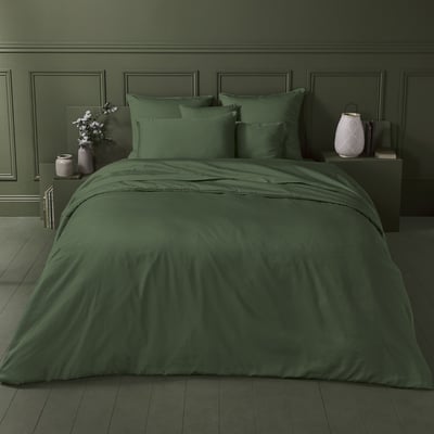 Housse de couette satin de coton AVA UNI GARNIER THIEBAUT