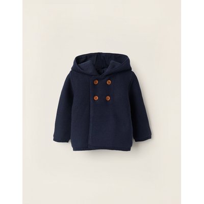 Gilet en Maille avec Capuche et Pompon ZIPPY