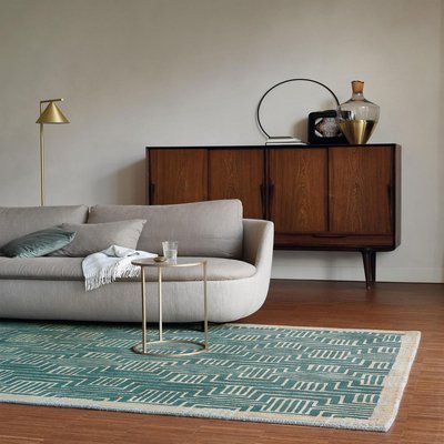 Tapis salon et chambre fait à la main en laine motif géométrique UN AMOUR DE TAPIS