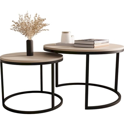 Lot de 2 tables basses gigognes SABELLO RECOLLECTION