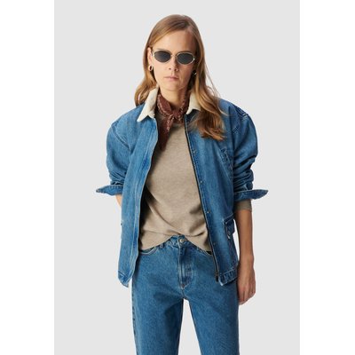 Veste en jean col  velours IKKS