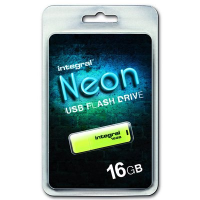 Cle Usb Integral Neon Jaune 16 Gb - Neon Jaune 16 Gb INTEGRAL