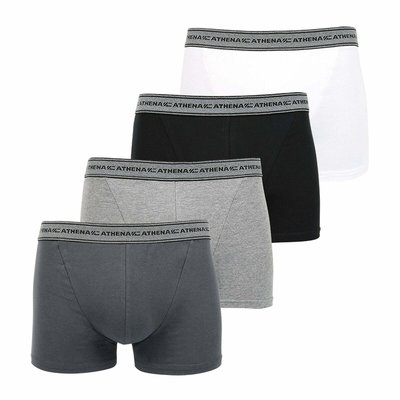 Lot de 4 boxers Basic Coton ATHENA