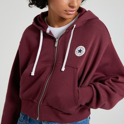 Sweat zippe bordeaux femme La Redoute