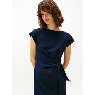 Robe tee-shirt midi col bateau TOMMY HILFIGER