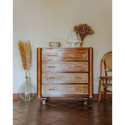 Commode en bois classique art déco Olga N°692 - Bon état DEBONGOUT