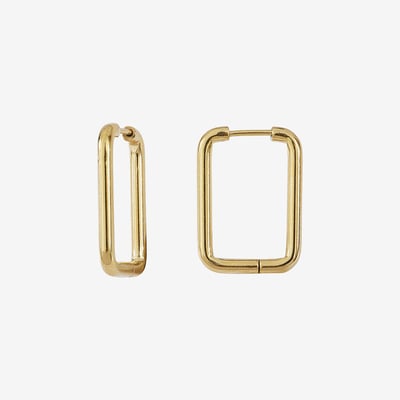 Boucles d'oreilles créoles petit modèle doré  simon CAROLINE NAJMAN