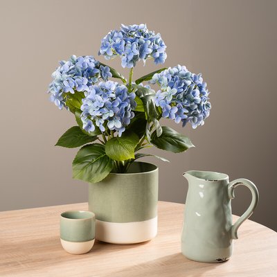 53cm Artificial Real Touch Blue Hydrangea SO'HOME