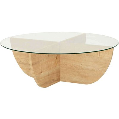 Table basse en verre et aggloméré Lily HANAH HOME
