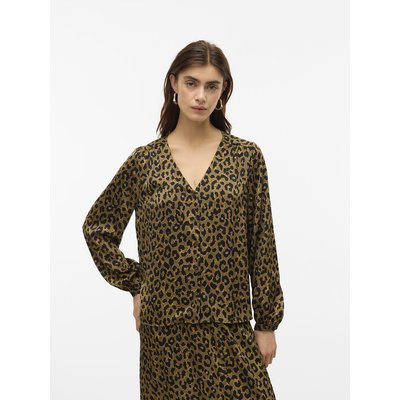 Printed V-Neck Blouse VERO MODA