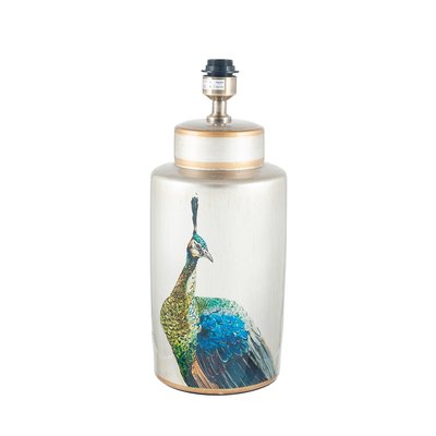Hand painted Statement Peacock Table Lamp Base SO'HOME