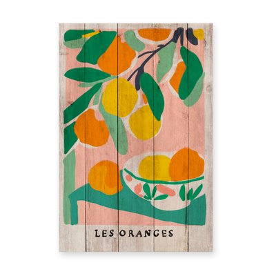Panneau décoratif en bois ORANGES REALLY NICE THINGS