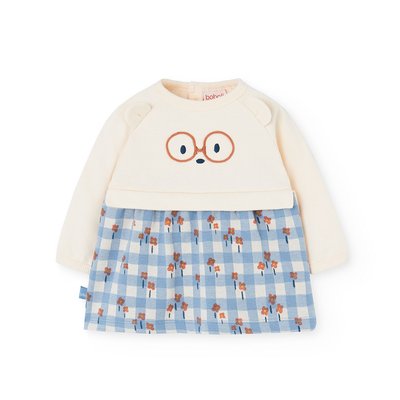 Ensemble bèbè en tricot gris avec des animaux BOBOLI