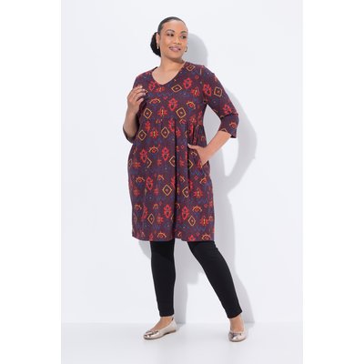T-shirt long, décolleté en V et manches 3/4 ULLA POPKEN