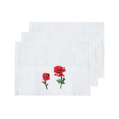 Lot de 3 serviettes invité AURORE SENSEI MAISON