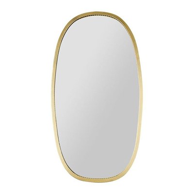 Miroir Métal Doré Ovoïde DECORATIE
