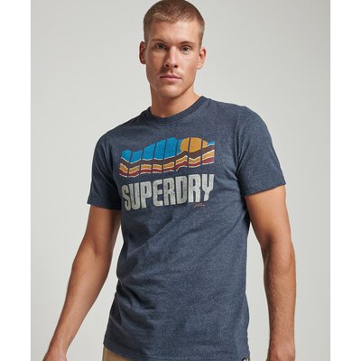 T-shirt manches courtes imprimé, col rond SUPERDRY