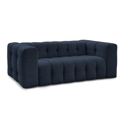 Canapé droit convertible 3 places en tissu lisse, CLOUD BOBOCHIC
