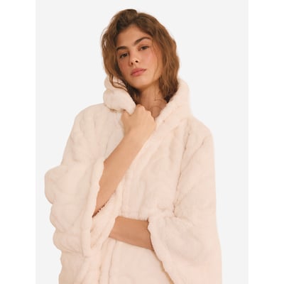 Poncho polaire à motifs coeurs MINO PONCHO ETAM