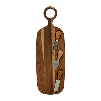Planche à découper 49x16cm en bois d'acacia, COPA NOVASTYL