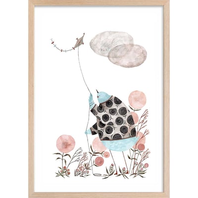 Affiche enfant cerf volant HEXOA