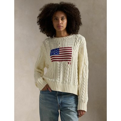 Camisola de gola redonda, bandeira americana POLO RALPH LAUREN