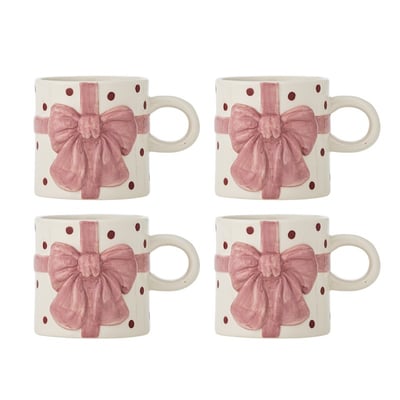 Tasse grès décor relief  Bowie set de 4 BLOOMINGVILLE