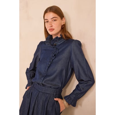 Blouse en denim à manches longues MILAN Maison 123
