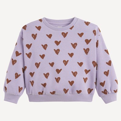 Felpa con cuori stampati LA REDOUTE COLLECTIONS