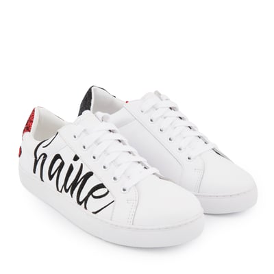 Baskets En Cuir Simone Amour Haine BONS BAISERS