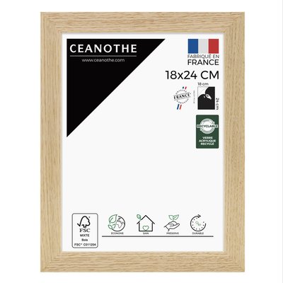 Cadre Photo 18x24 Cm Bois Brut Chêne TARA CEANOTHE
