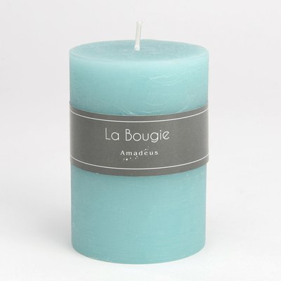 Bougie petit   7 x 10 cm    azur (lot de 6)-CYLINDRE AMADEUS