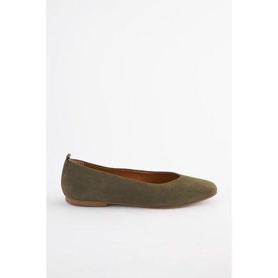 Ballerines en cuir semelle plat à enfiler NEXT