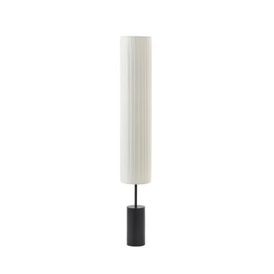 Grande lampe à poser métal et abat-jour plissé Tabata MILLUMINE