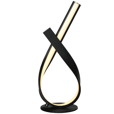 Lampe de table Aluminium Noir HOMCOM