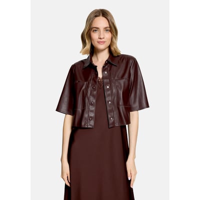 Veste en simili cuir manches courtes VERA MONT