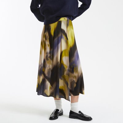 Jupe mi-longue imprimé tie and dye, longue LA REDOUTE COLLECTIONS