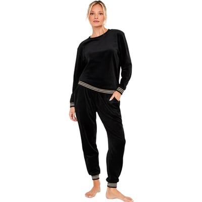 Pyjama pantalon top manches longues Velvet Glow SELMARK