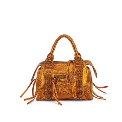 Mini-sac bowling en cuir brossé SANDSTORM MINI OH MY BAG