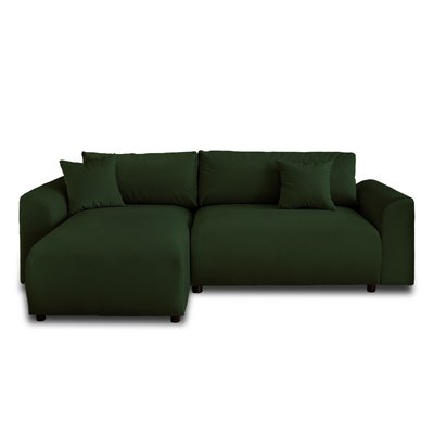 Canapé d'Angle Convertible en Velours 4 places - CAMELIA LISA DESIGN