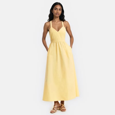 Robe longue à bretelles col V  LA REDOUTE COLLECTIONS