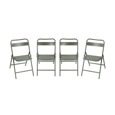 Chaise de jardin pliante acier (lot de 4) AMÉLIA SWEEEK