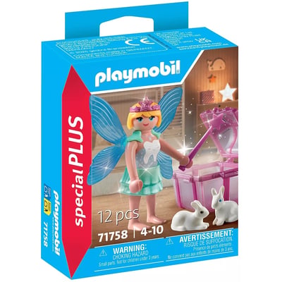 Special Plus Fée avec coffre à dents de lait et deux lapins PLAYMOBIL