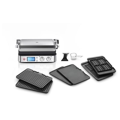 Grille-viande CG9047 inox 3 jeux de plaques amovibles, 37x23 cm BRAUN