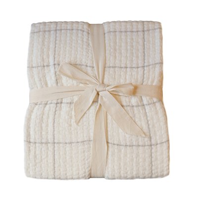 Plaid doux gaufré à carreaux HOME MAISON