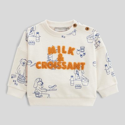 Sweat imprimé et brodé en coton BIO GOTS BOUT'CHOU