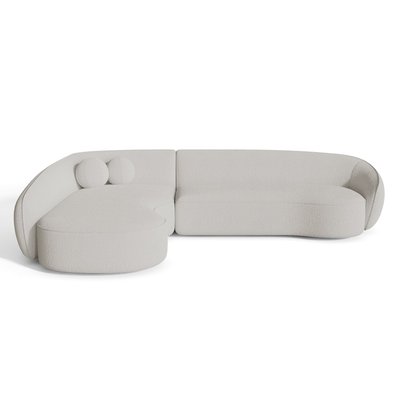 Canapé d'angle en tissu bouclette COOPER SIA HOME
