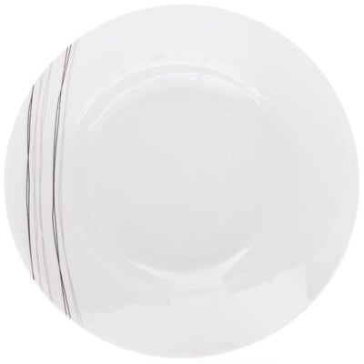 Lot de 6 assiettes creuses en porcelaine LIGNES SECRET DE GOURMET