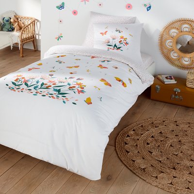 Papillon Floral Butterfly 100% Cotton Duvet Cover SO'HOME