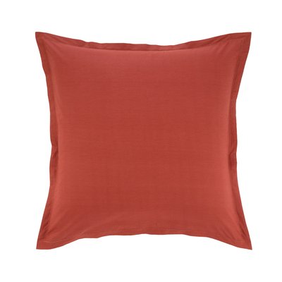 Taie d'oreiller en percale de coton rose, ALCOVE OLIVIER DESFORGES